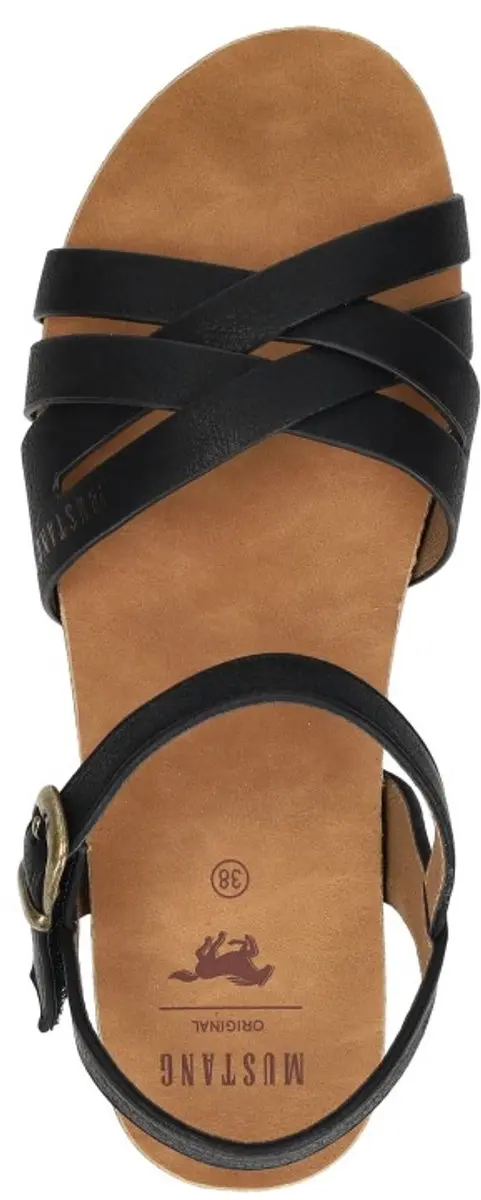 Mustang Sandalen Plat Sandalen Plat - zwart - Maat 41 - afbeelding 4 van 6