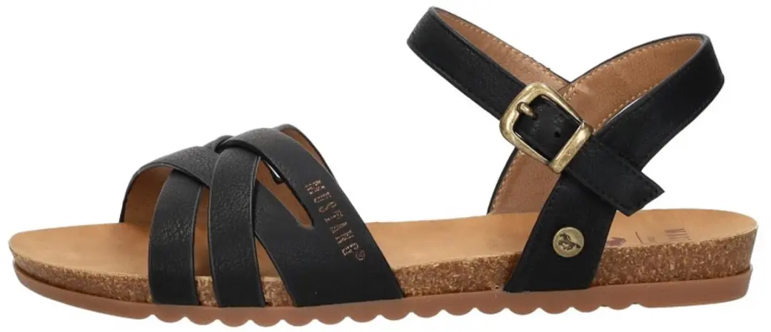 Mustang Sandalen Plat Sandalen Plat - zwart - Maat 41 - afbeelding 2 van 6