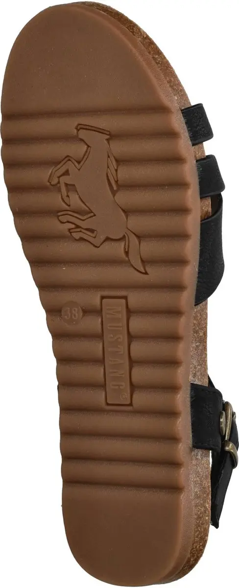 Mustang Sandalen Plat Sandalen Plat - zwart - Maat 41 - afbeelding 5 van 6