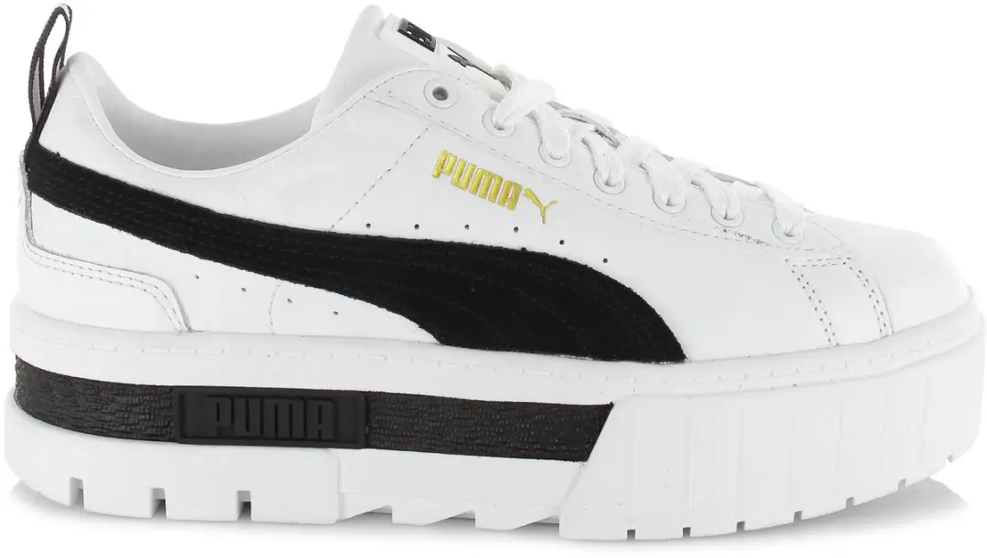 PUMA Mayze Lth Wn Lage Sneakers - Wit - Maat 41 - afbeelding 2 van 6