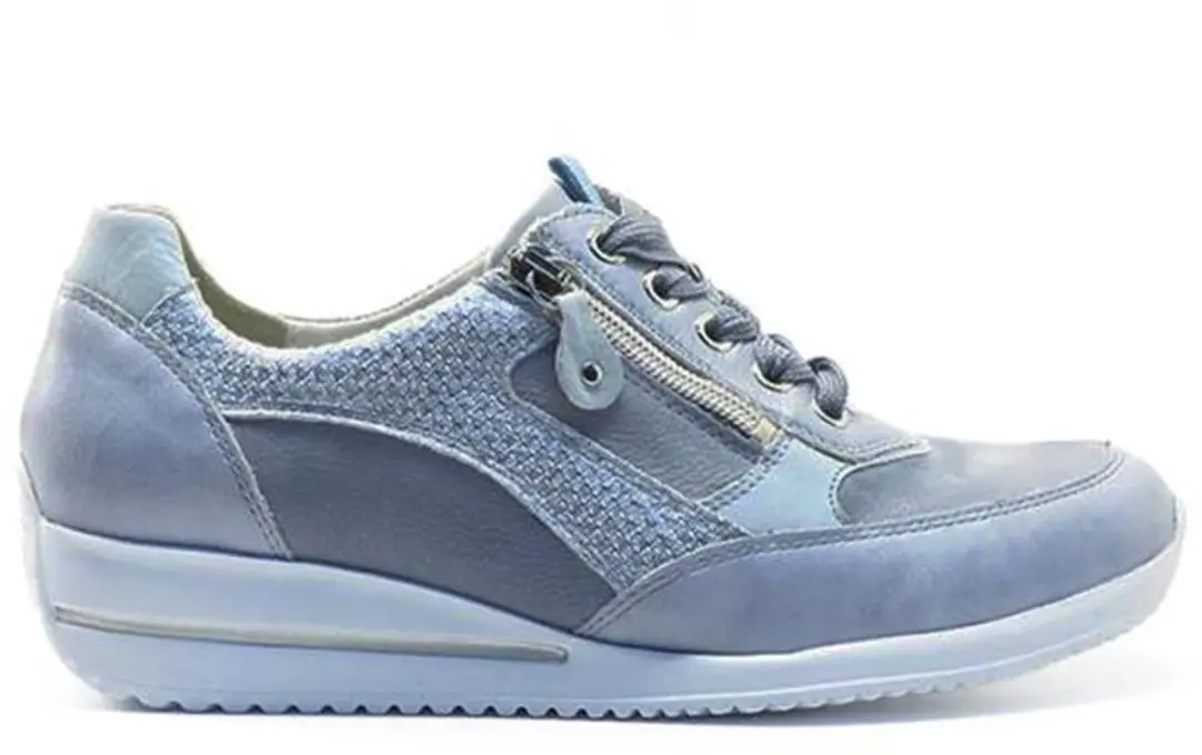 Waldläufer Himona Sneakers - Textiel - Dames - Blauw - Maat 40,5