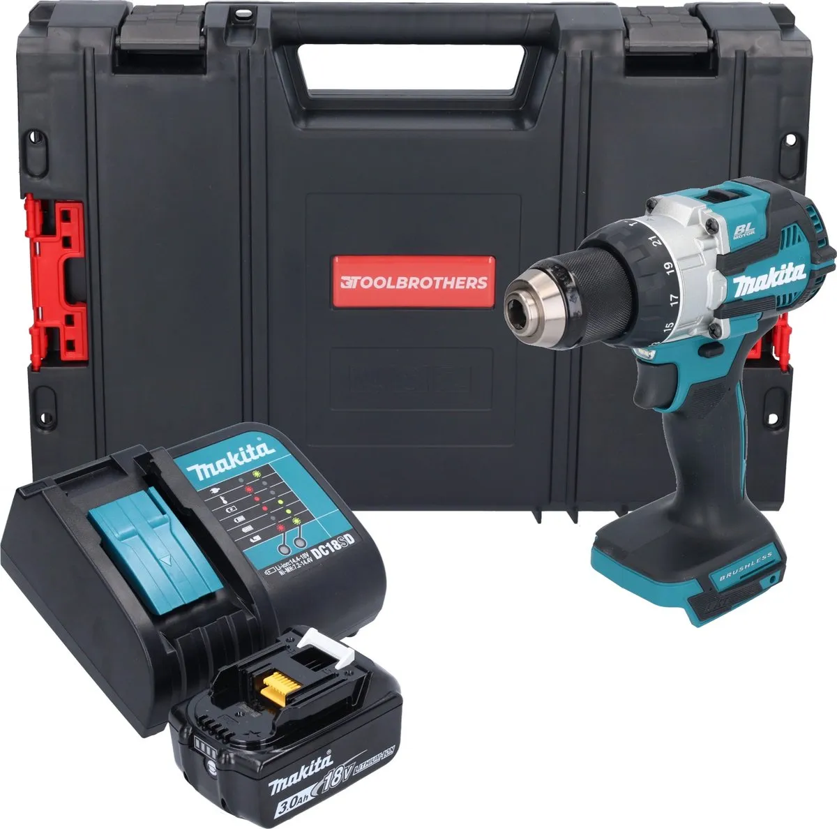 Makita DHP 489 SF1J-R Klopboormachine 18V 73Nm