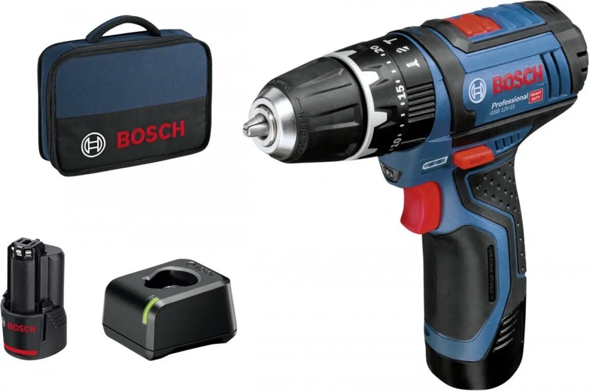 Bosch Professional GSB 12V-15 Accu Schroefklopboormachine