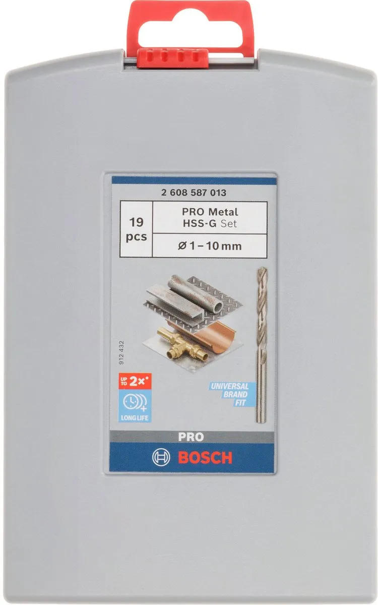 Bosch Professional Metaalboormachine Set 19ST HSS-G 135° - 12 Stuks