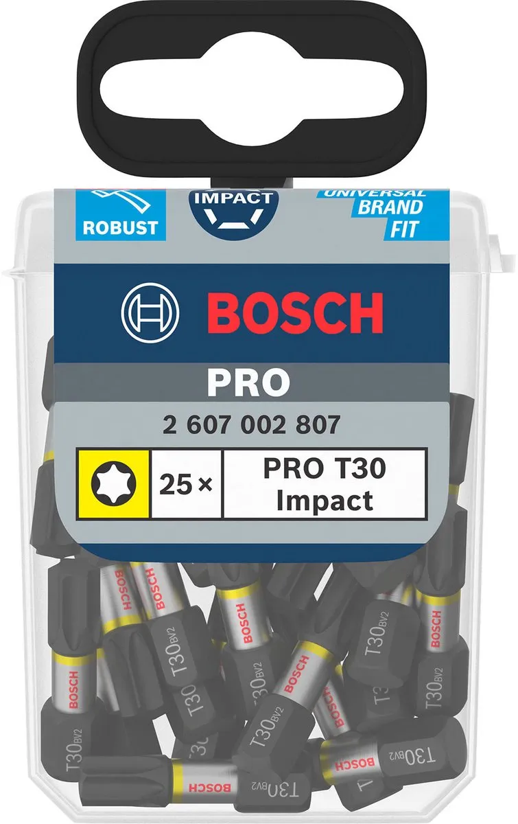 Bosch Professional Impact 25-delige Bitset 25mm - T30