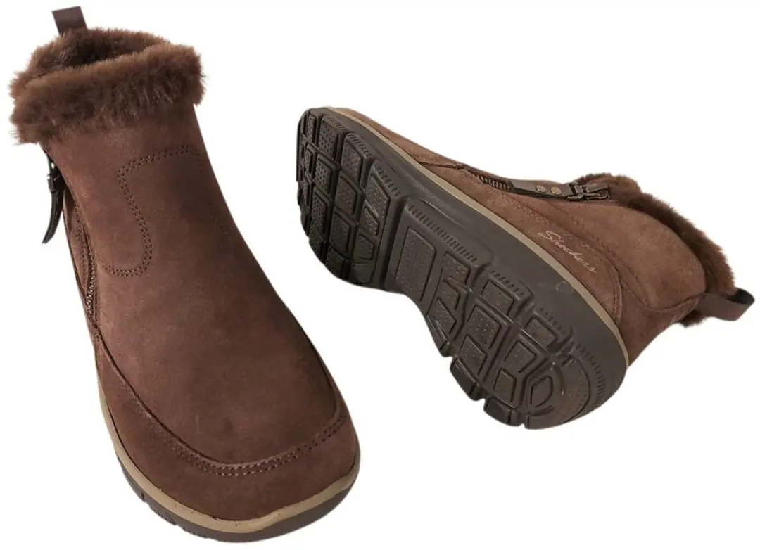 Skechers Easy Going Cool Zip Korte Laars - Chocolate - afbeelding 4 van 6