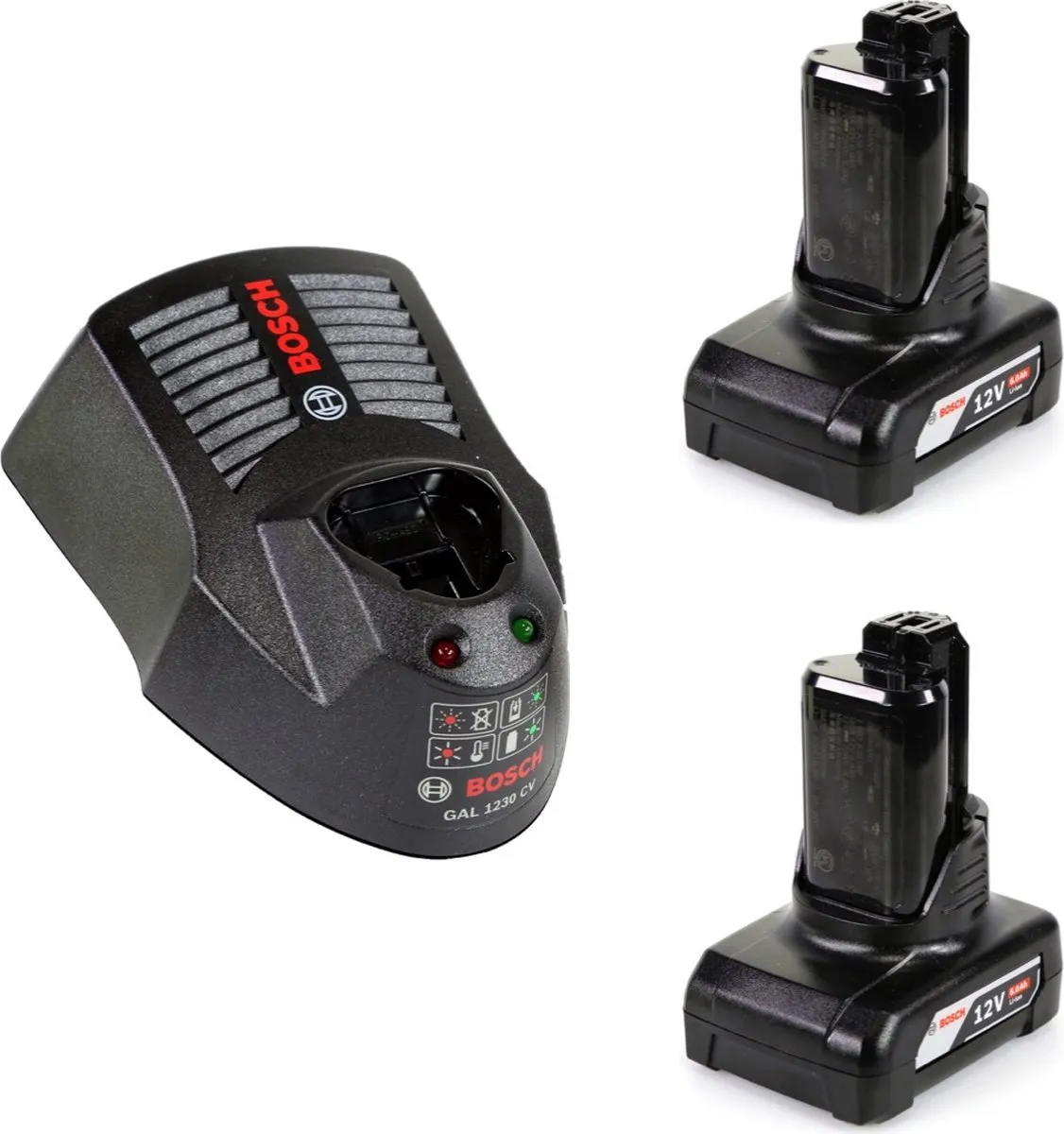 Bosch Professional GDR 12V-105 Slagmoersleutel - 105Nm - 2x 6.0Ah Accu + Lader