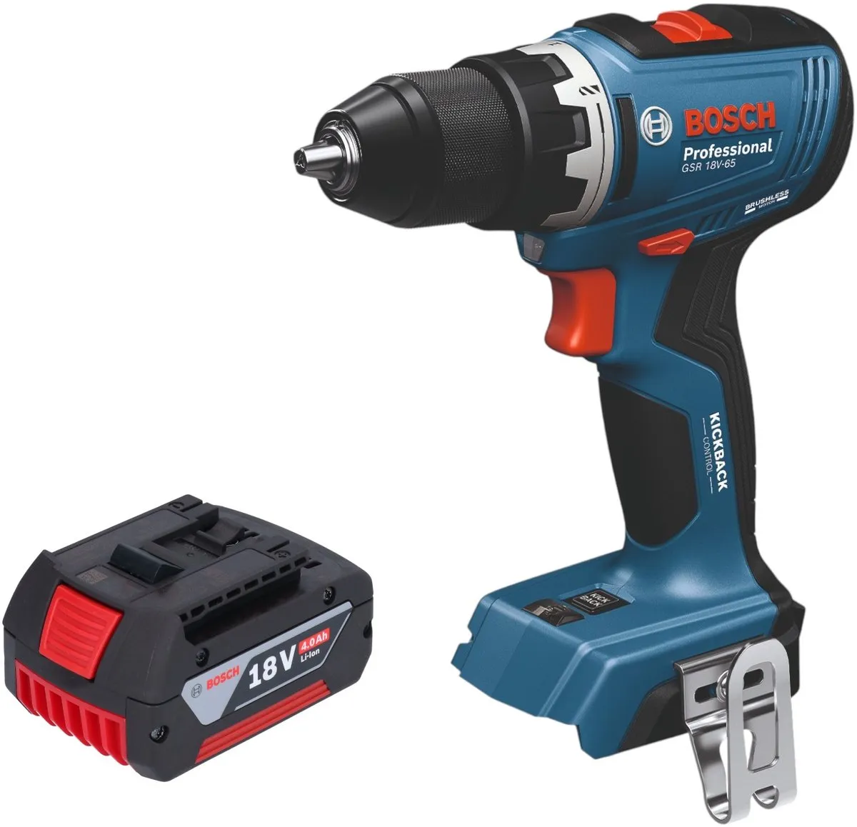 Bosch Professional GSB 18V-65 Accu Klopboormachine 65Nm