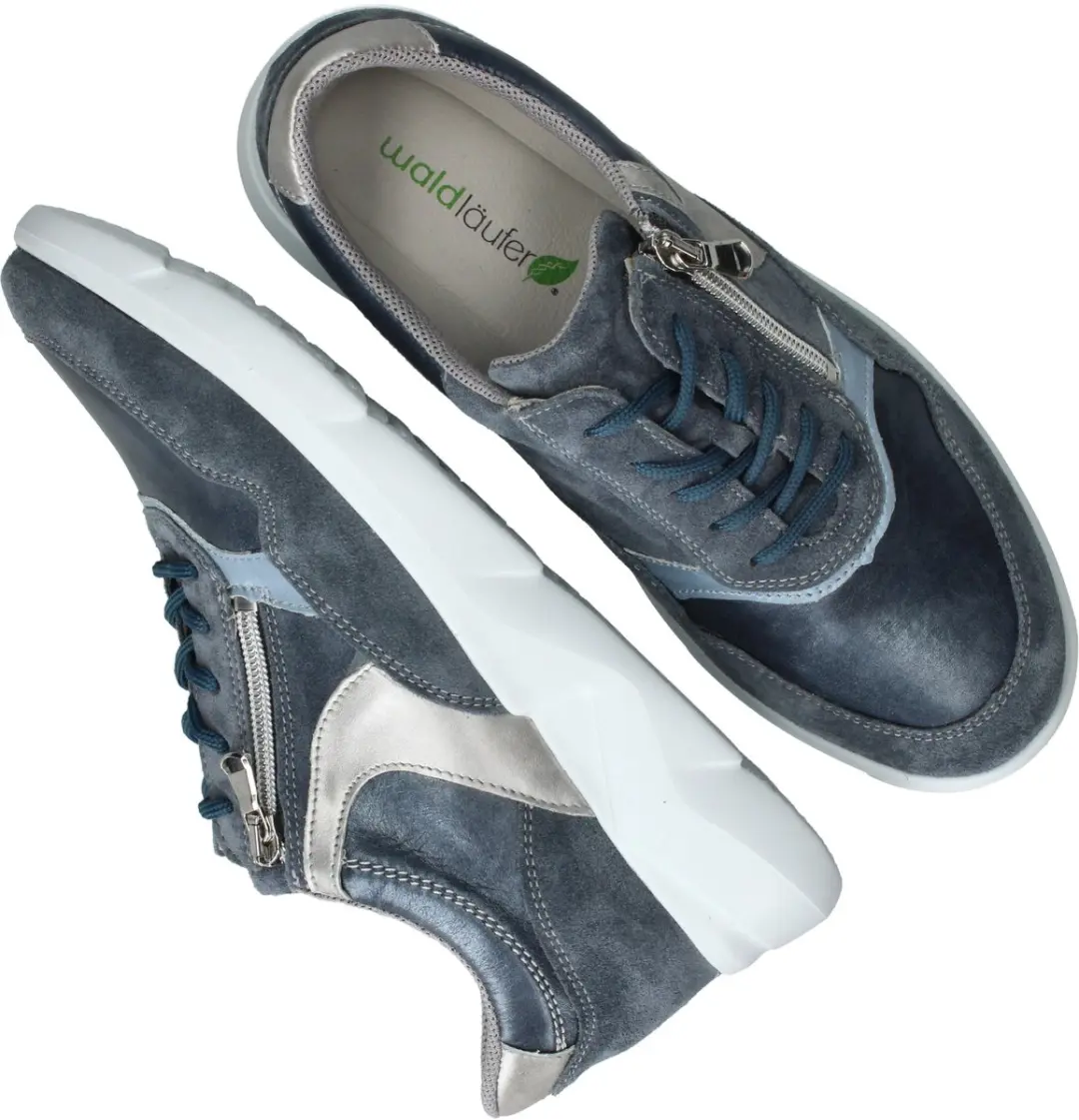 Wäldlaufer Funky Dames Sneakers - 40½ - Blauw - afbeelding 3 van 5