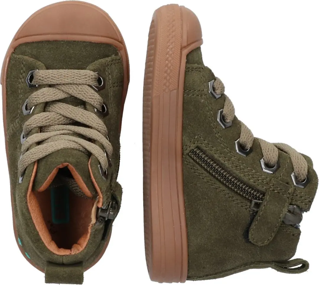 Feline Ferm Hoge Sneakers Jongens Legergroen - afbeelding 6 van 6