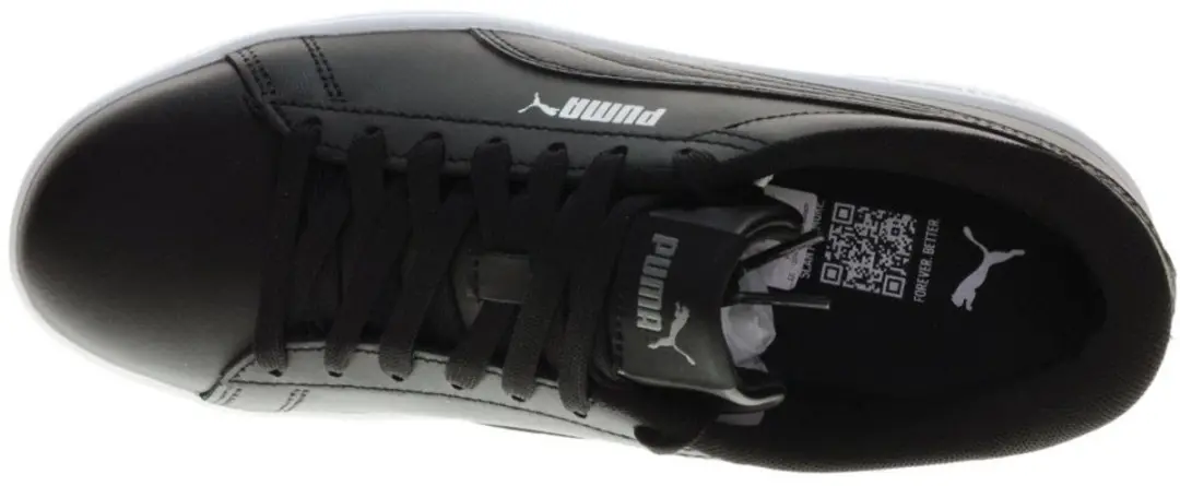 PUMA Low Smash 3.0 390987 - Schoen - 37 - Zwart/Wit - afbeelding 4 van 6