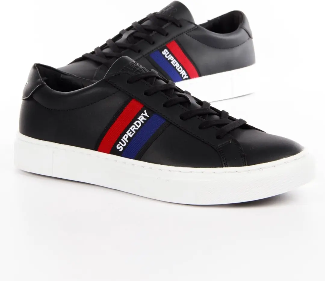 Superdry Vegan Court Sneakers 42 - Zwart - afbeelding 6 van 6