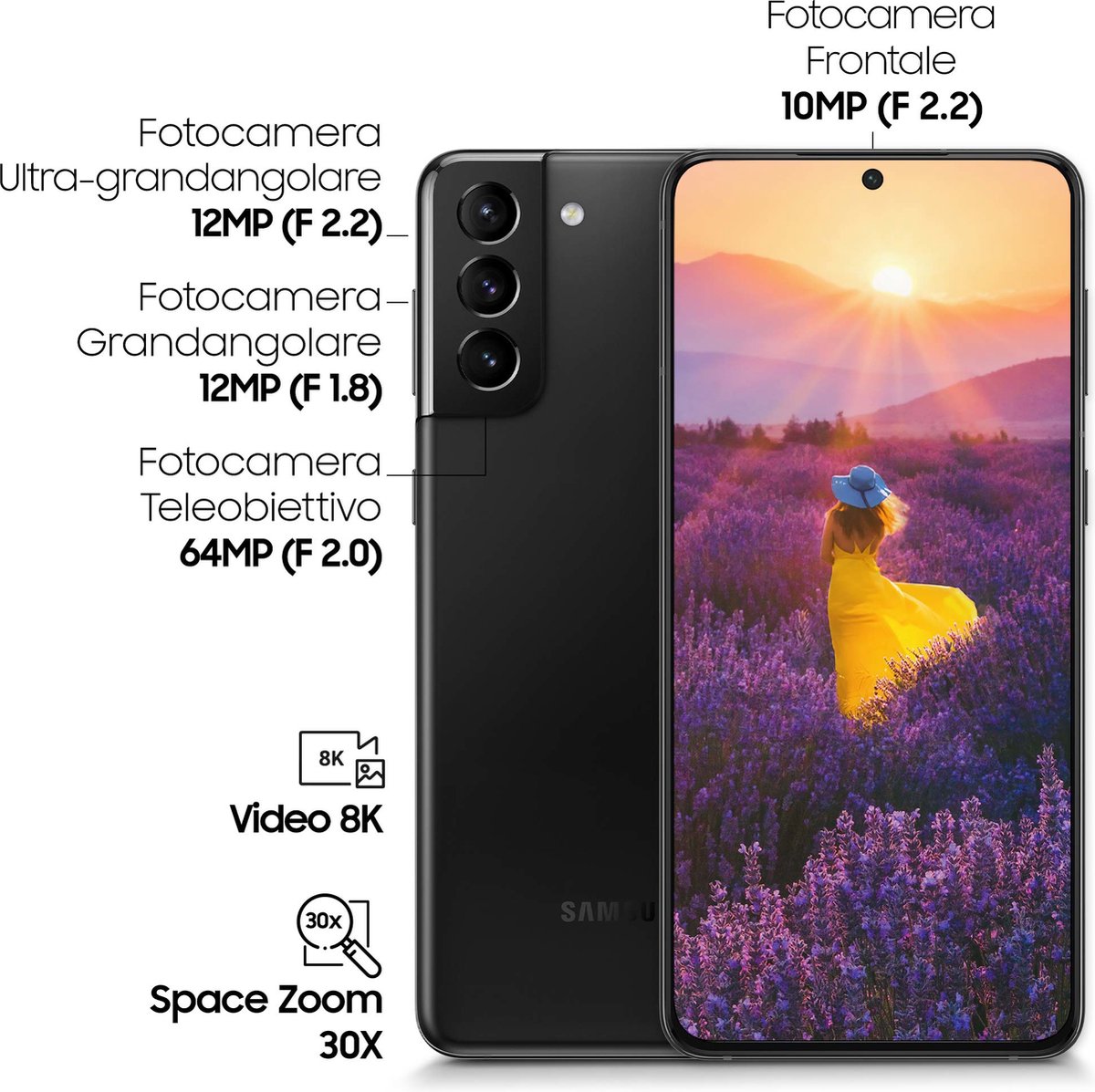 Samsung Galaxy S21+ - 5G - 128GB - Phantom Black