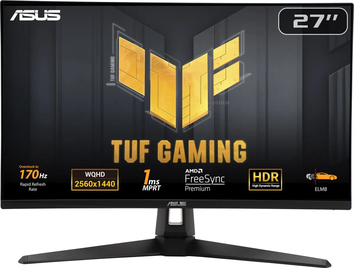 ASUS TUF Gaming VG27AQA1A Monitor - 27" QHD 170Hz