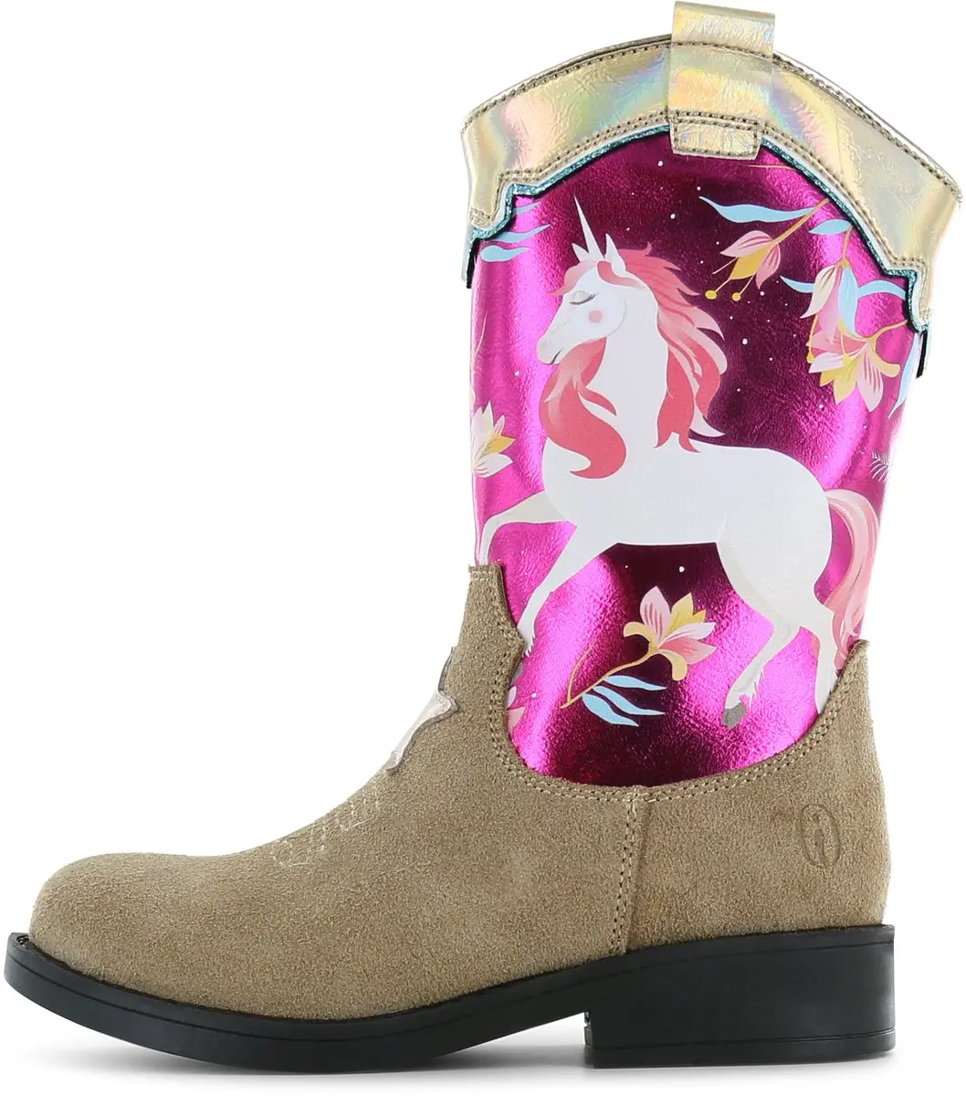 Shoesme Metallic-Roze Cowboylaars Kinderen Maat 31 - afbeelding 3 van 6