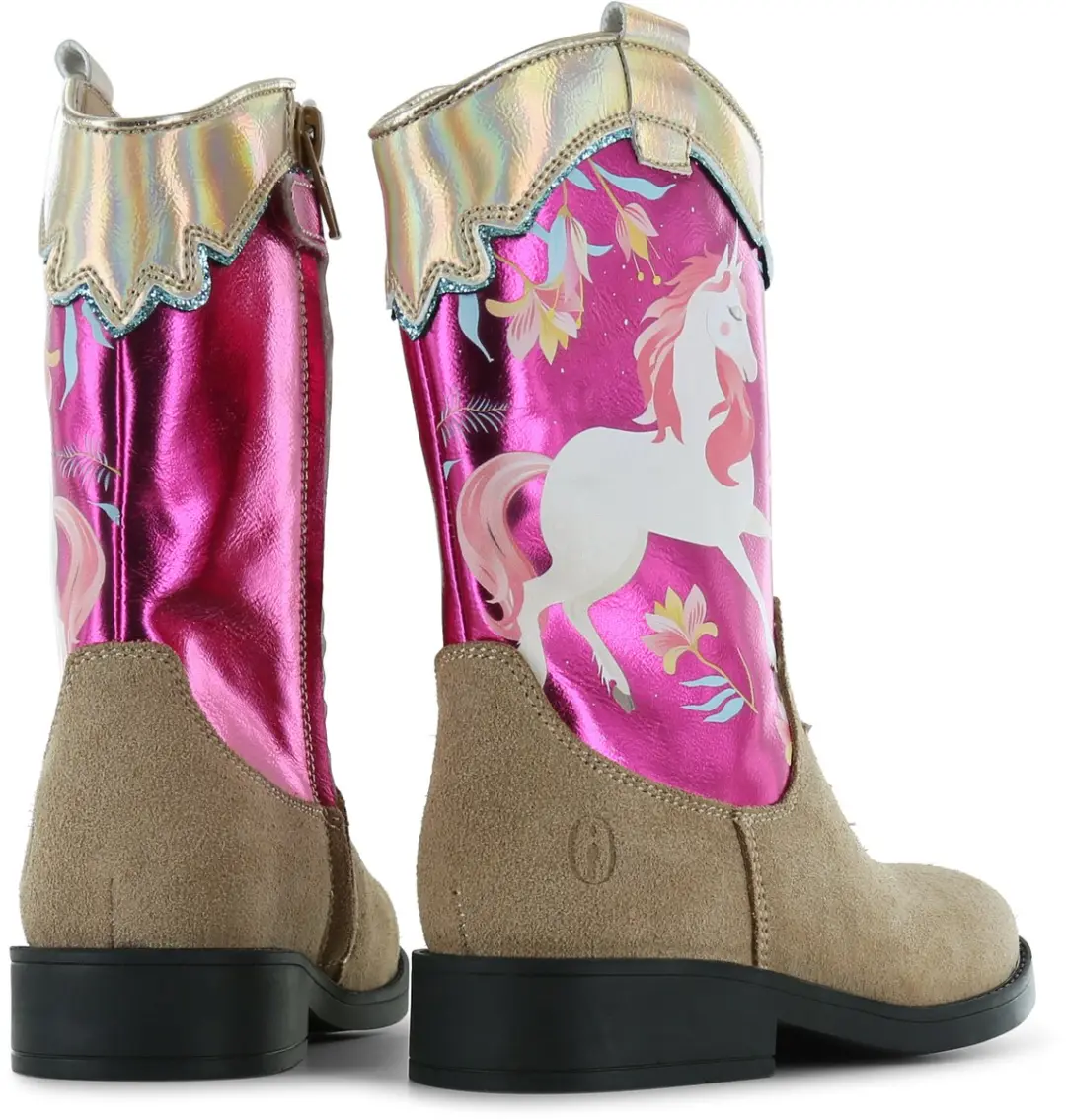 Shoesme Metallic-Roze Cowboylaars Kinderen Maat 31 - afbeelding 5 van 6