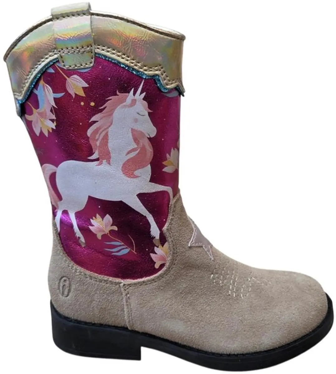 Shoesme Metallic-Roze Cowboylaars Kinderen Maat 31 - afbeelding 6 van 6