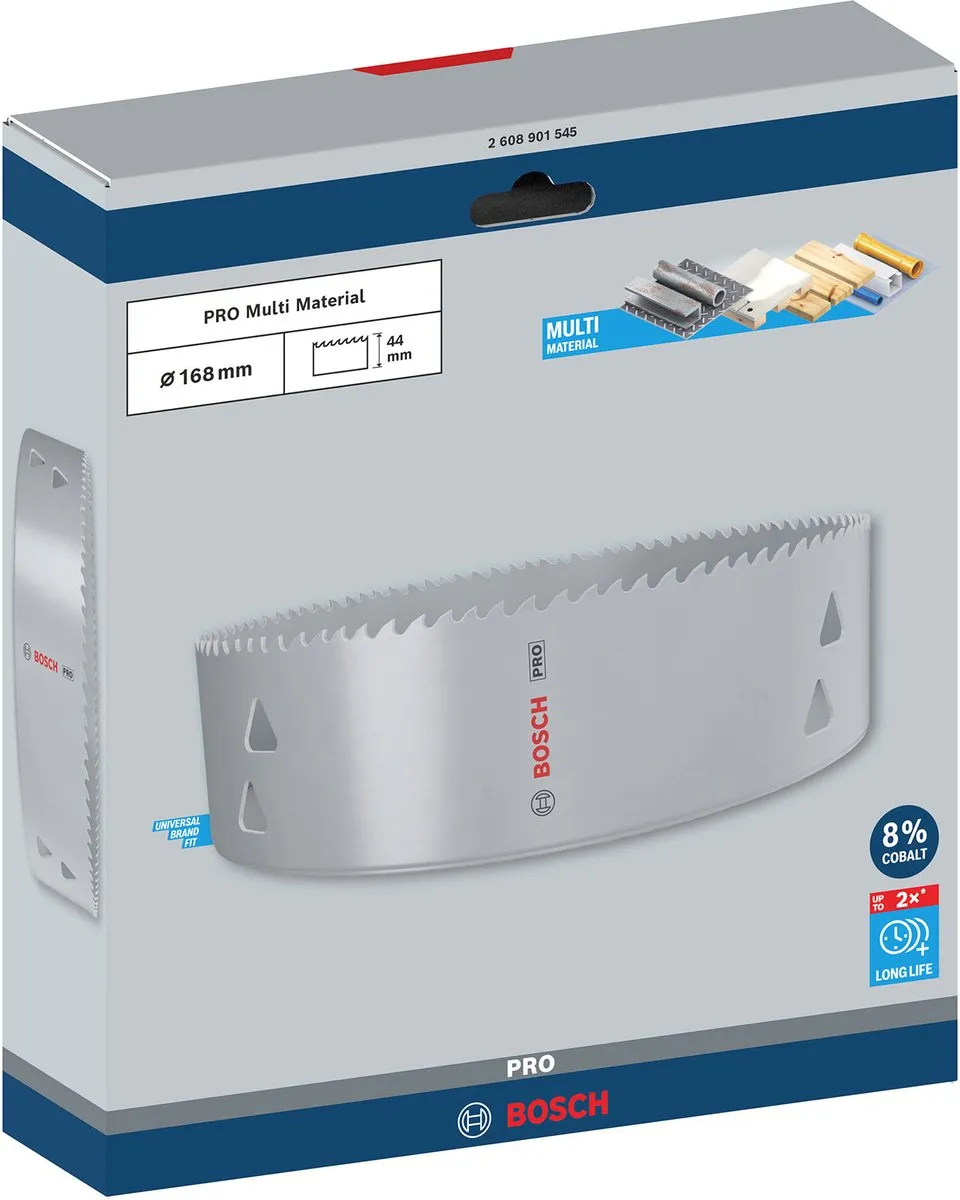 Bosch Professional Multimateriaal Gatenzaag 168mm 2608...