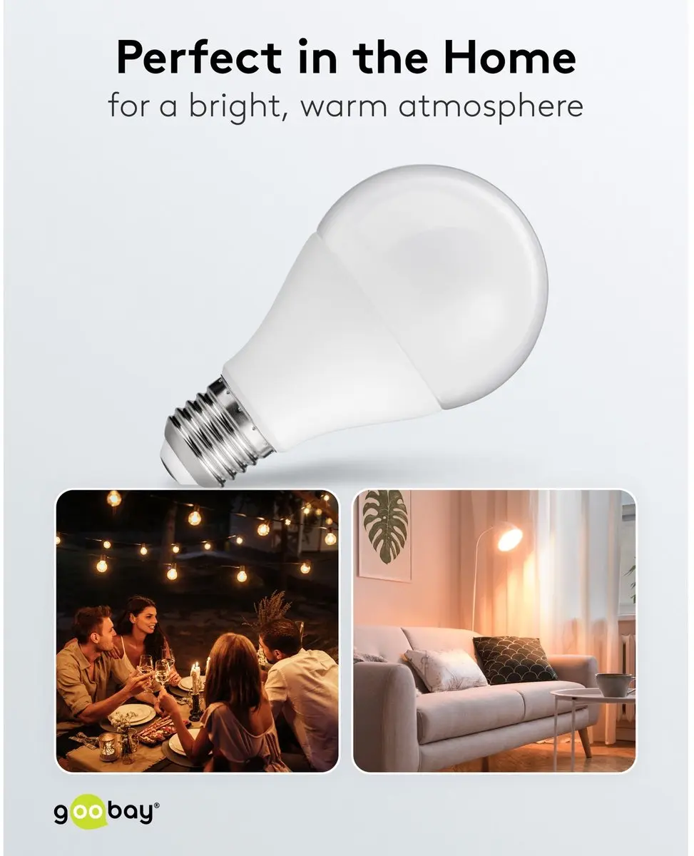 Goobay LED-lamp E27 11W Warm Wit
