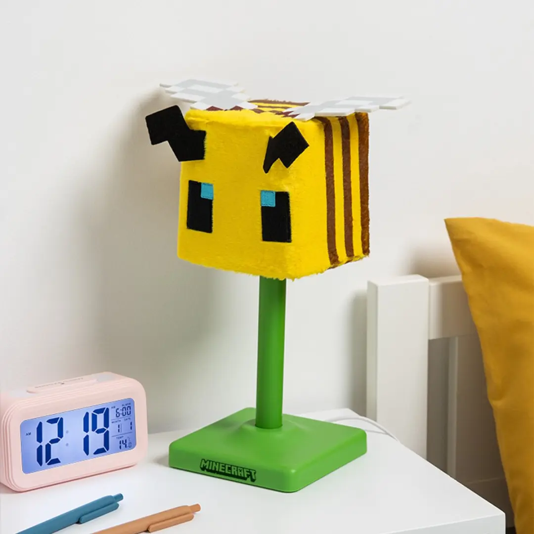 Paladone Minecraft Bee SoftGlo Lamp - Pluche Kap - Multi