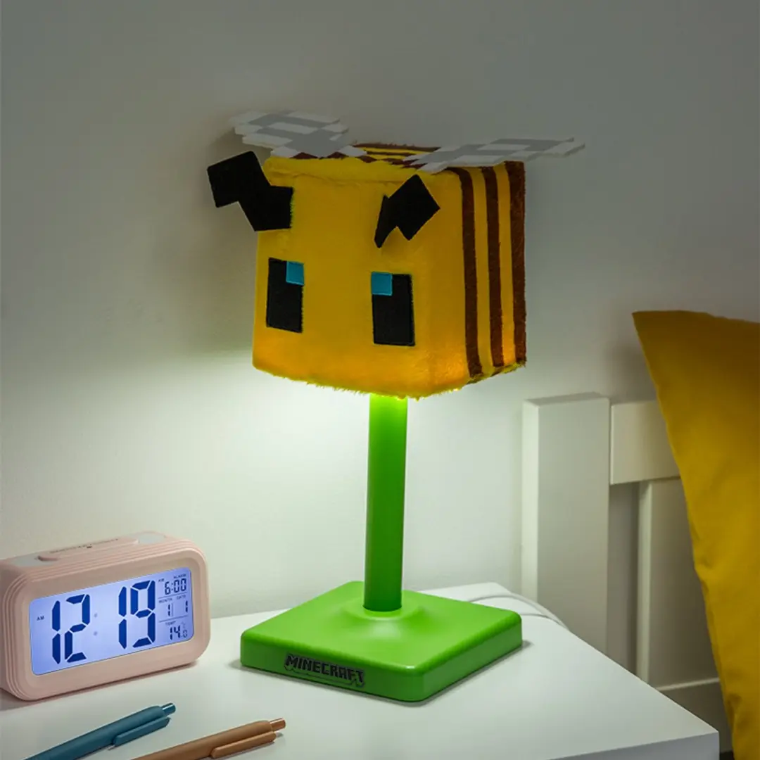 Paladone Minecraft Bee SoftGlo Lamp - Pluche Kap - Multi