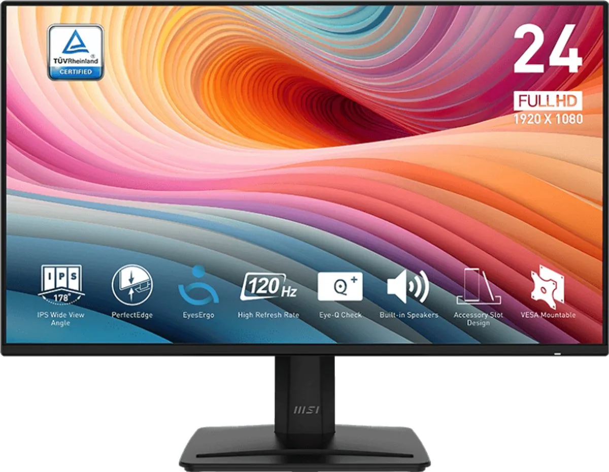 MSI PRO MP242A E2 - Full HD Monitor - 120hz - 24 inch - Speakers