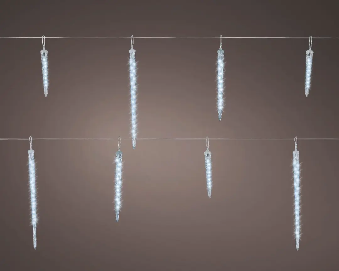 Lumineo IJspegelverlichting 2,8m - 8 Puntjes Koel Wit - afbeelding 2 van 4