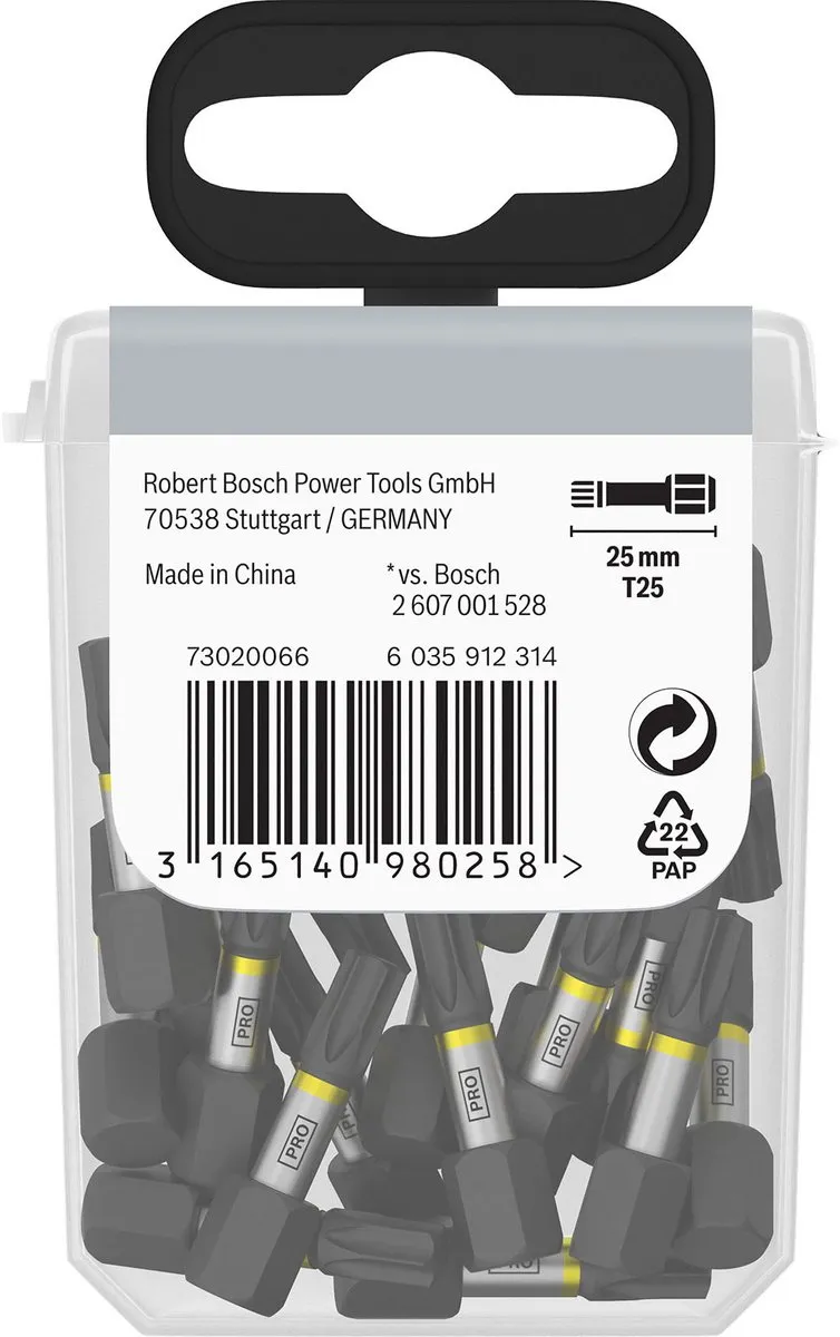 Bosch Professional Impact 25-delige Bitset T25
