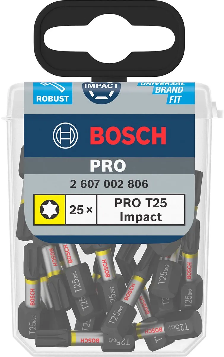 Bosch Professional Impact 25-delige Bitset T25