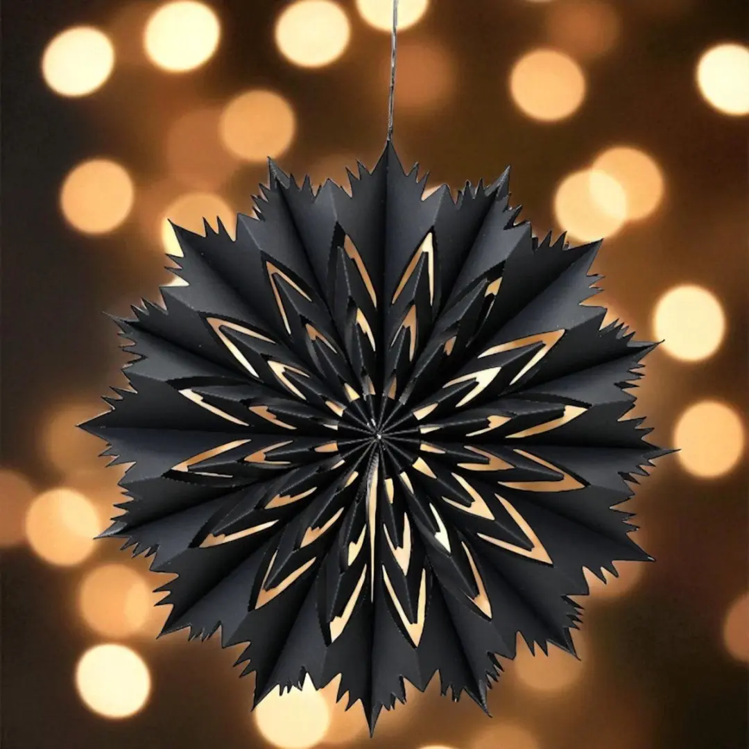 Hangende Kerstster van Papier