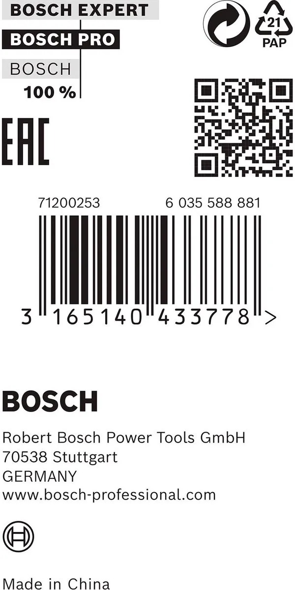 Bosch Professional Reduceerring 30x1,2mm Metaal