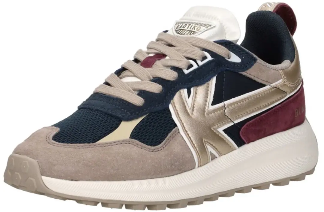 KAOTIKO Detroit Glam Leren Sneakers Dames - Blauw - 38 - afbeelding 5 van 6