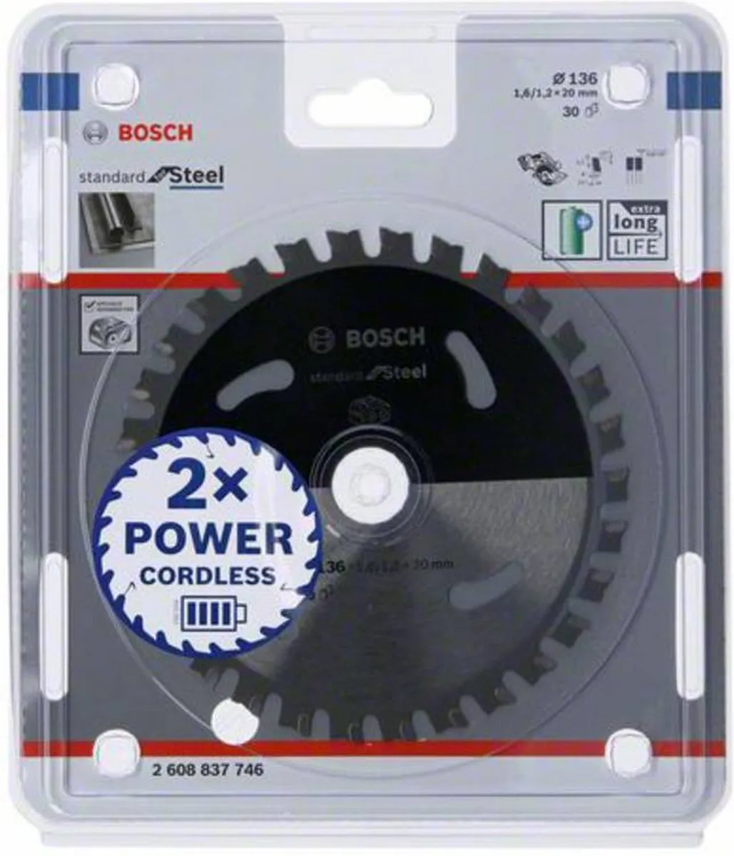 Bosch Professional Steel Accuzaagblad 136x1,6x20mm Metaal - 2608837746 - afbeelding 6 van 6