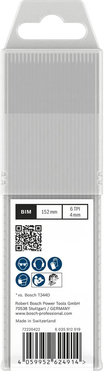 Bosch Professional T344DF Zaagbladen 152mm - 25 Stuks