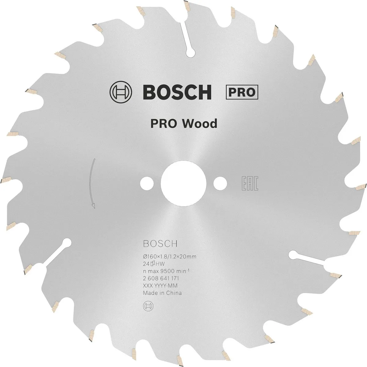 Bosch Professional CIRKZB OPT 160X20/16X1,8 Zaagblad Metaal 160mm