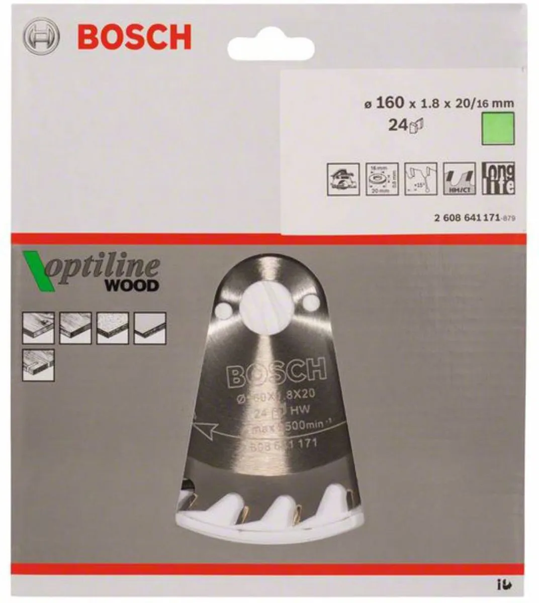 Bosch Professional CIRKZB OPT 160X20/16X1,8 Zaagblad Metaal 160mm - afbeelding 6 van 6