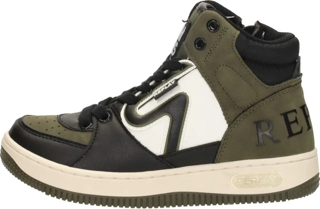 Replay Epic JR Mid Boy 4 Sneakers - Groen - Maat 29 - afbeelding 2 van 6