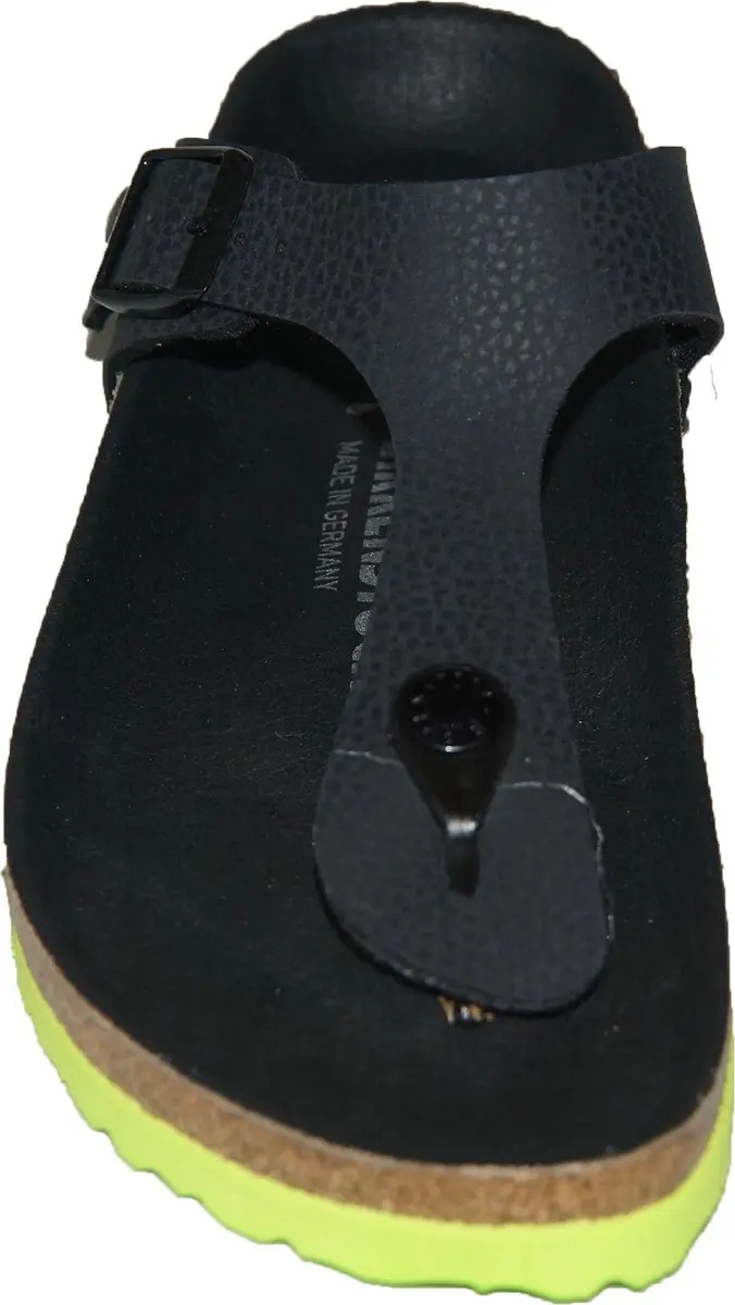 Birkenstock Gizeh Kids Teenslipper - 32 - Zwart/ Groen - afbeelding 6 van 6