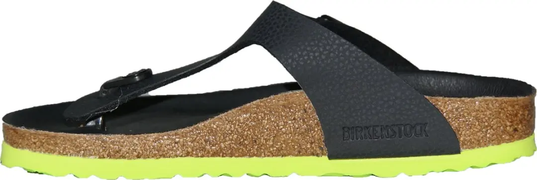Birkenstock Gizeh Kids Teenslipper - 32 - Zwart/ Groen - afbeelding 3 van 6