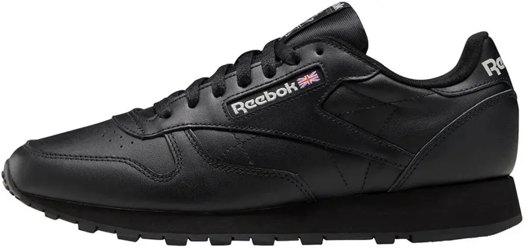 Reebok Classic Leather Sneakers - Zwart - Maat 46 - afbeelding 4 van 6