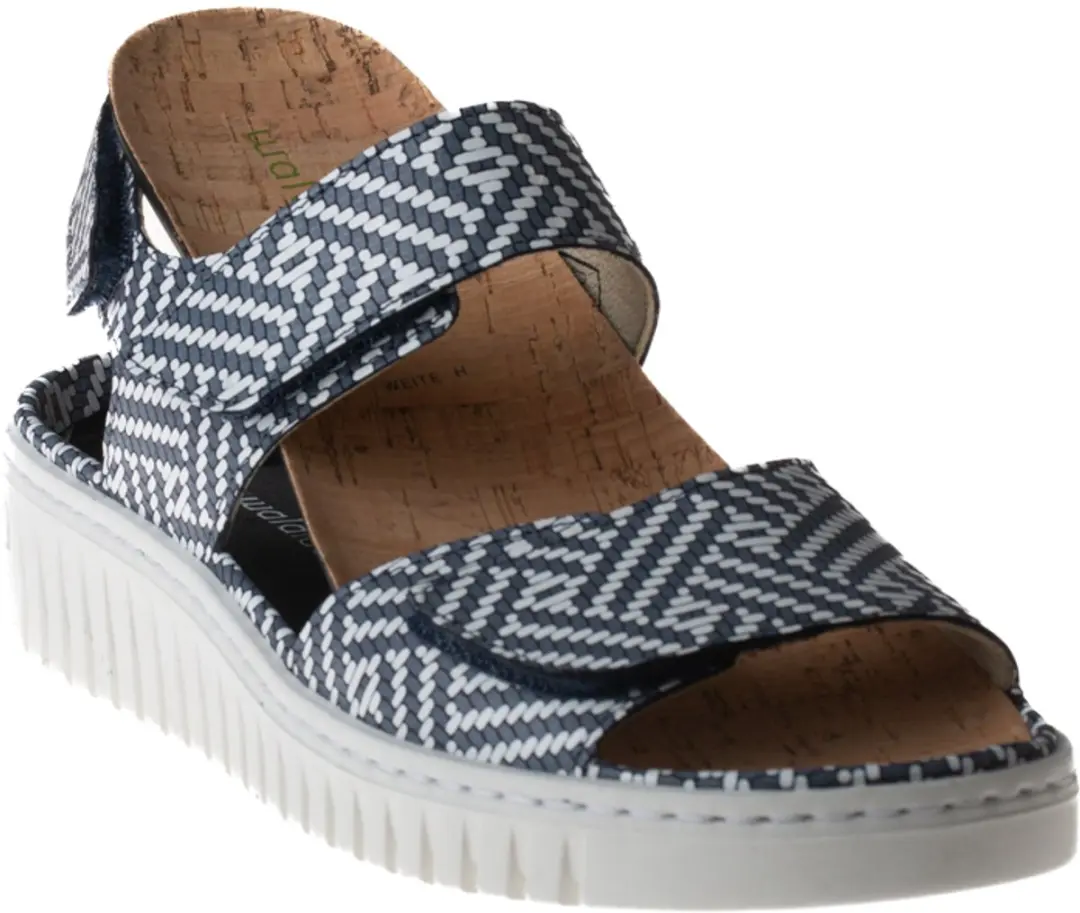 Wäldlaufer Dames Sandaal 955001-107-217 H-Willow - Blauw/Wit - Maat 38 - afbeelding 6 van 6