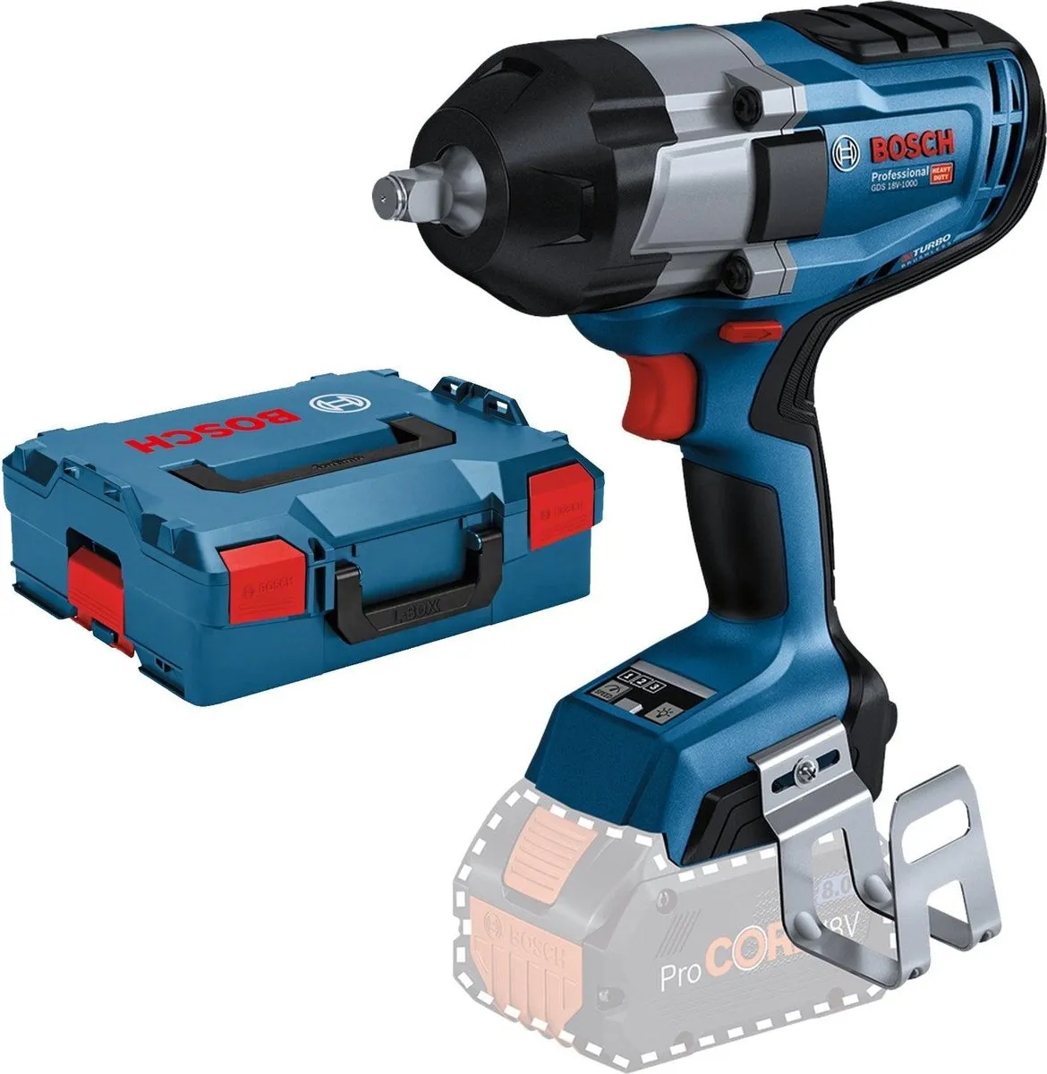 Bosch Professional GDS 18V-1000 Accuboormachine - 2x 5.5Ah Accu