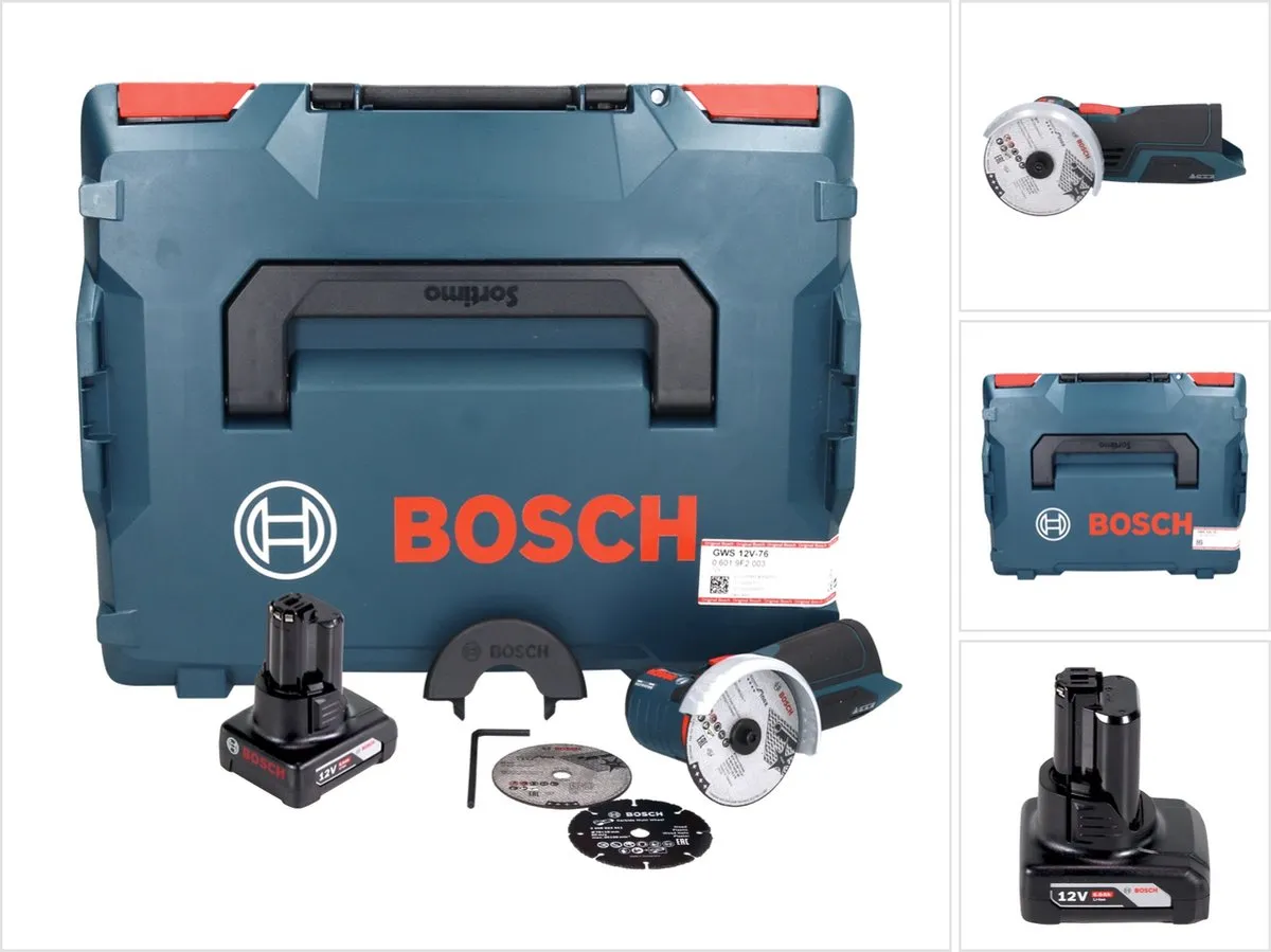 Bosch Professional GWS 12V-76 Accu Haakse Slijper 76mm