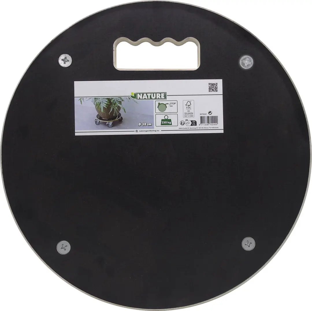 Nature Planttrolley Ø38cm Hout