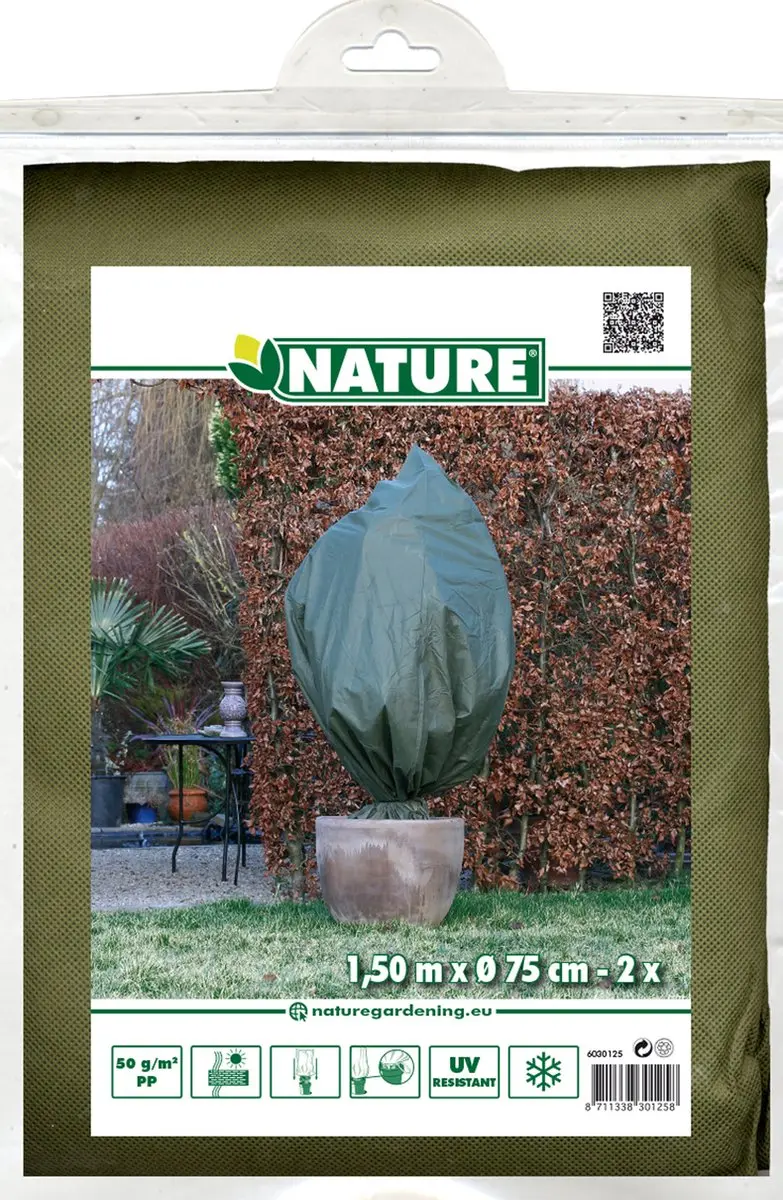 Nature Winterhoes H150 x Ø75cm - 2 Stuks - Groen - afbeelding 4 van 5