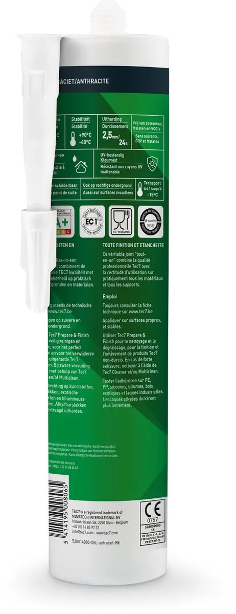 Tec7 X-Seal Antraciet Afdichtingskit 310ml