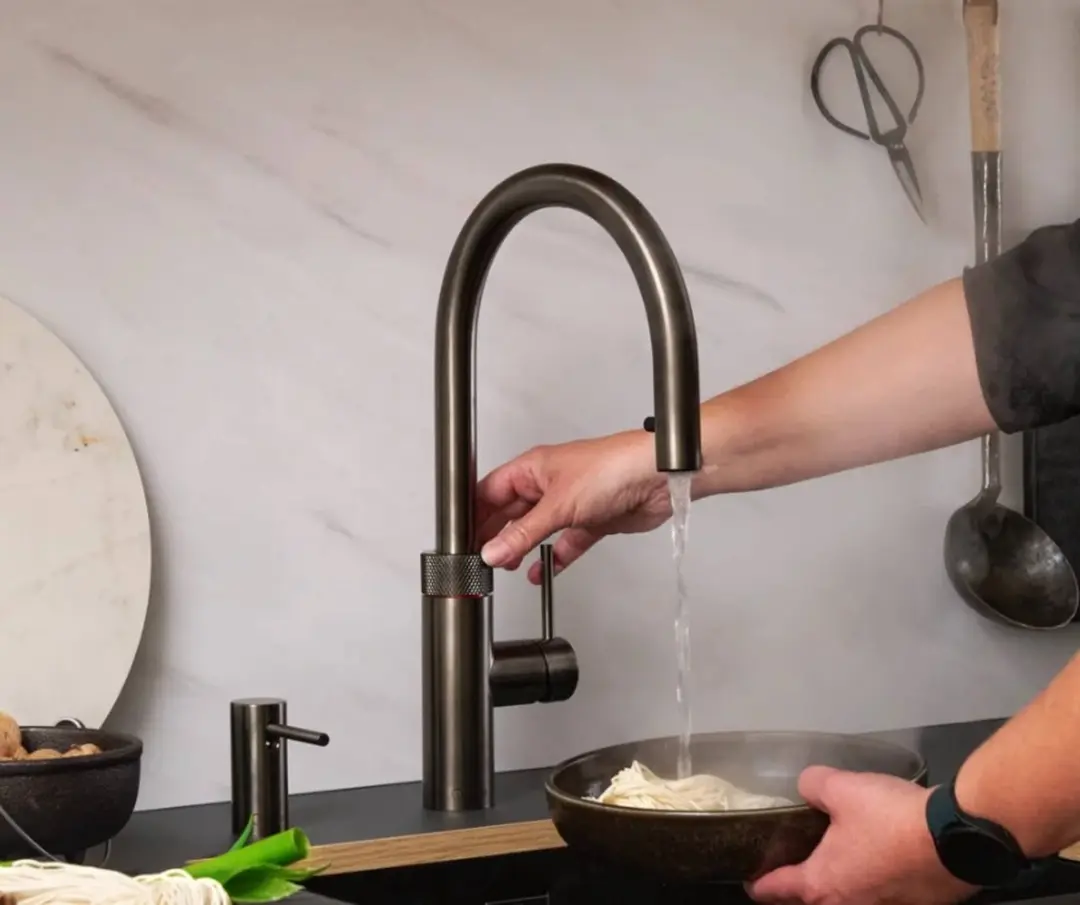 Quooker COMBI Nordic Square Twintaps FXRGME - Gunmetal