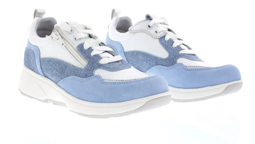 Xsensible Grenoble Dames Veterschoenen Lichtblauw - Maat 37
