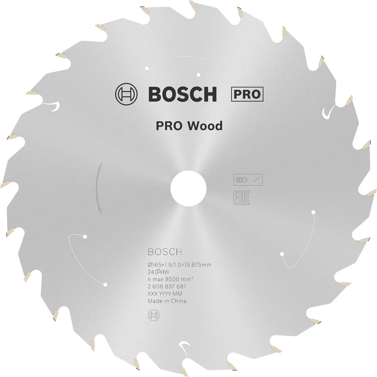 Bosch Professional 2608837681 Cirkelzaagblad 165mm