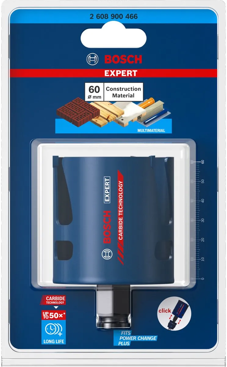Bosch Professional Expert Gatzaag 60x60mm Metaal - 2608900466